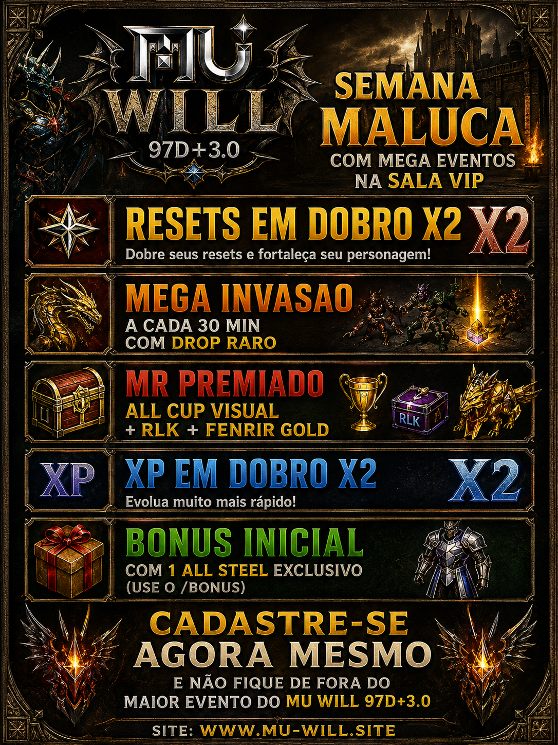 Semana Maluca - MU Will 97D+3.0